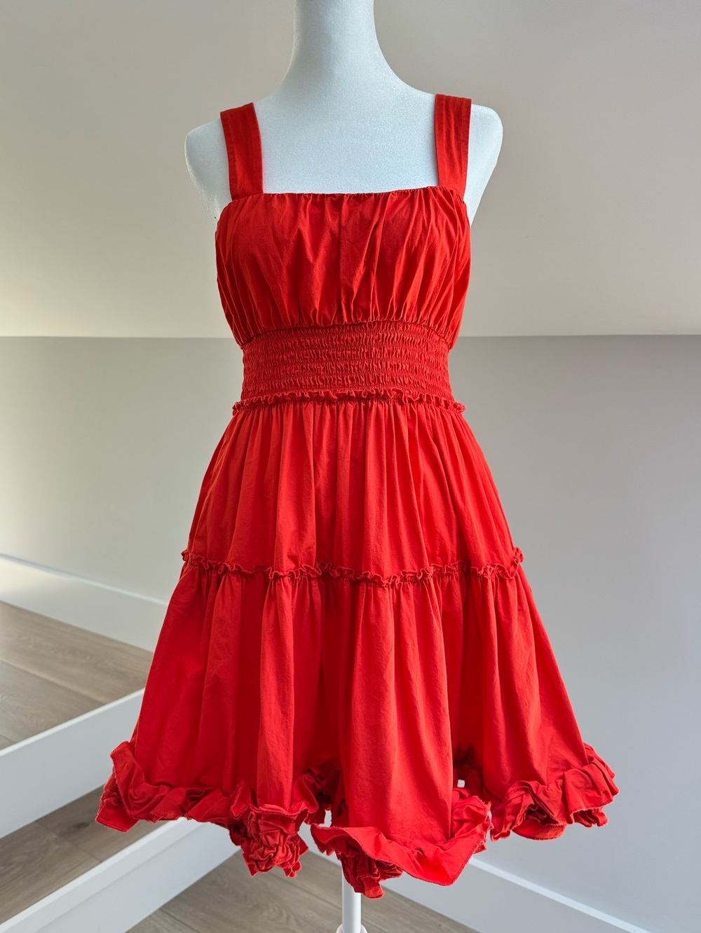 Jason Wu Bright Red Ruffle Sundress